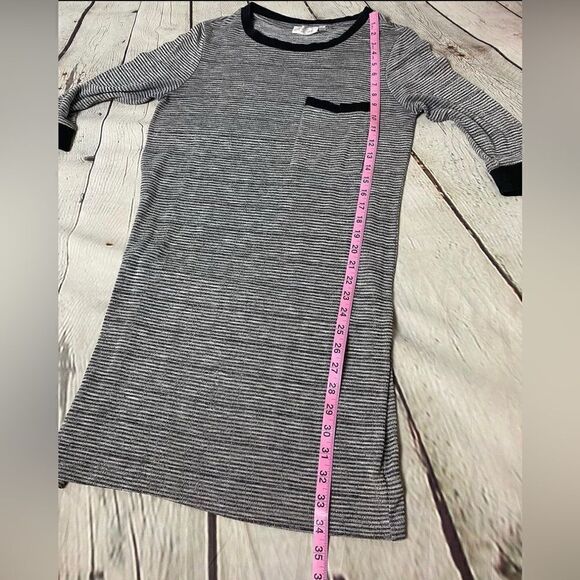 🔮 RD STYLE | 3/4 Sleeve Dress Grey Black Size  Medium - Picture 4 of 4